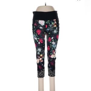 Athleta Floral Orchid Relay Cropped  7/8 Leggings.